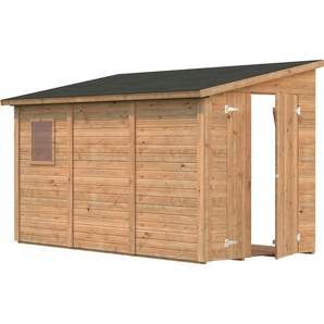 Gerätehaus PALMAKO Mia Gerätehäuser braun (hellbraun) Geräteschuppen hellbraun
