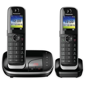 PANASONIC DECT-Telefon KX-TGJ322GB, mit AB, Duo, schwarz