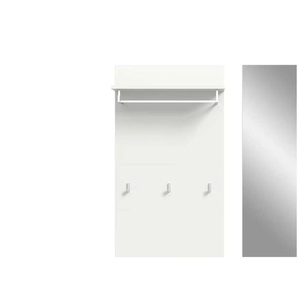 Paneel mit Spiegel   ¦ weiß ¦ Holzwerkstoff ¦ Maße (cm): B: 90 H: 106