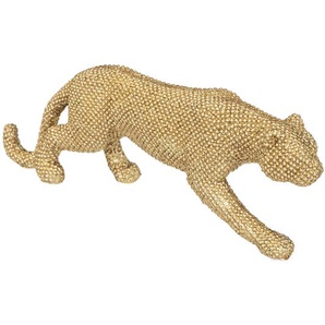 Panther-Figur Kunstgriff Vergoldet, H.10 cm Unisex