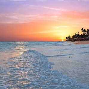 Papermoon Fototapete Aruba Beach Sunset, glatt