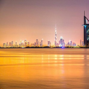 Papermoon Fototapete DUBAI SKYLINE-EMIRAT BURJ AL ARAB