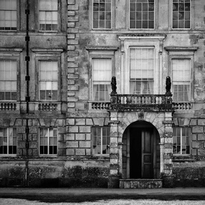 Papermoon Fototapete Gebäude Schwarz & Weiß