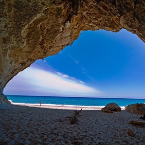 Papermoon Fototapete Höhle Cala Luna Sardinien