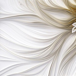 Papermoon Fototapete Muster mit Blumen gold