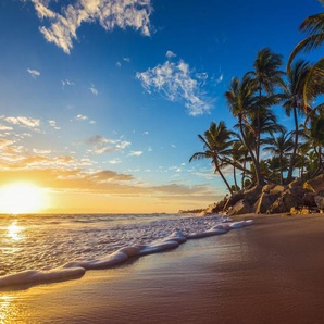 Papermoon Fototapete Tropical in beach Sunrise, glatt