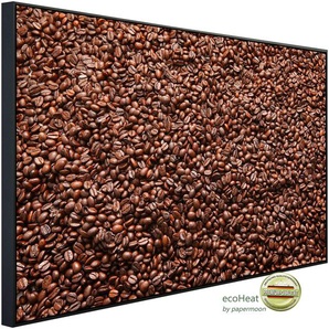 PAPERMOON Infrarotheizung Kaffeebohnen Heizkörper Gr. B/H/T: 120 cm x 60 cm x 3 cm, 750 W, bunt (kunstmotiv im aluminiumrahmen) Heizkörper