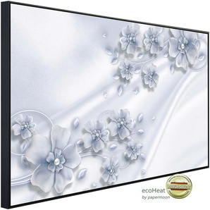 PAPERMOON Infrarotheizung Muster mit Blumen Heizkörper Gr. B/H/T: 120 cm x 60 cm x 3 cm, 750 W, bunt (kunstmotiv im aluminiumrahmen) Heizkörper