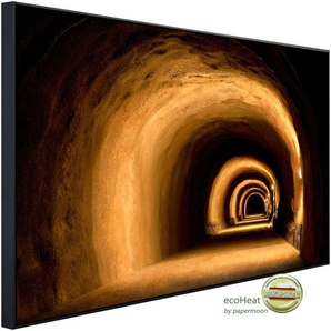 PAPERMOON Infrarotheizung Visuell dynamischer Tunnel Heizkörper Gr. B/H/T: 120 cm x 60 cm x 3 cm, 750 W, bunt (kunstmotiv im aluminiumrahmen) Heizkörper