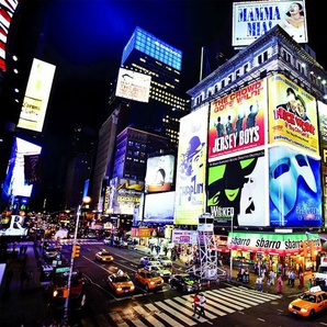 papermoon Vlies- Fototapete Digitaldruck 250 x 180 cm New York Time Square GLO769559066