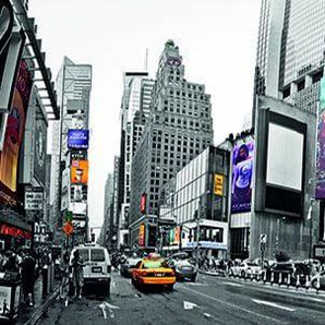 papermoon Vlies- Fototapete Digitaldruck 350 x 100 cm New York Time Square GLO769559084