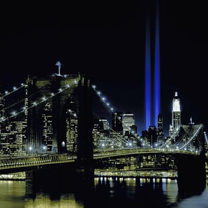 papermoon Vlies- Fototapete Digitaldruck 350 x 260 cm New York by night GLO769559152