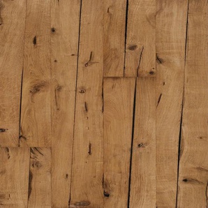 Parador Parkettboden Trendtime, Braun, Holz, Eiche, Schichtholz, teilmassiv, 19x1.5x188.2 cm, Fsc, Pefc, Emas, DIN EN ISO 14001, Made in EU, Epd, Real
