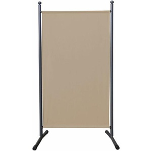 Paravent 180 x 78 cm Stoff Raumteiler Klein Stellwand Trennwand Balkon Sichtschutz Sand