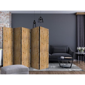 Paravent Amazonian Wall Vlies / Buche Braun 225 x 172cm 5-teilig