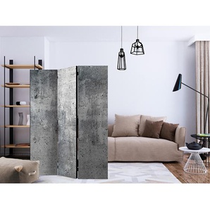 Paravent Fresh Concrete Fleece Grau 135 x 172 x 3cm 3-teilig