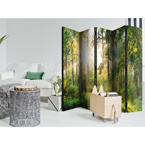 Paravent Untamed Nature Fleece Grün 225 x 172 x 3cm