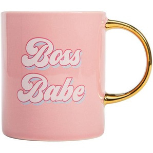 Paris Hilton Kaffeetasse, Rosa, Keramik, Schriftzug, 450 ml, Kaffee & Tee, Tassen, Kaffeetassen