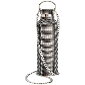 Paris Hilton Trinkflasche Paris Hilton, Schwarz, Metall, Steine, 0.75 L, abnehmbarer Deckel, Kaffee & Tee, Kannen, Trinkflaschen