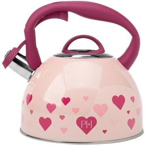 Paris Hilton Wasserkessel Paris Hilton, Rosa, Metall, Herz, 1,9 L,1900 ml, Küchengeräte, Wasserkocher