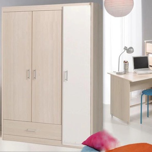 Jugendzimmer-Set PARISOT Charly Schlafzimmermöbel-Sets weiß (akazienfarben, weiß) Baby Komplett-Kinderzimmer
