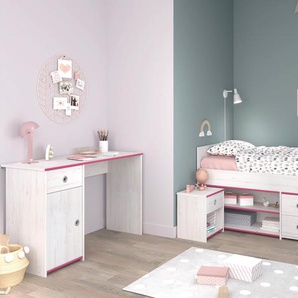 Jugendzimmer-Set PARISOT Smoozy Schlafzimmermöbel-Sets weiß Baby Komplett-Kinderzimmer