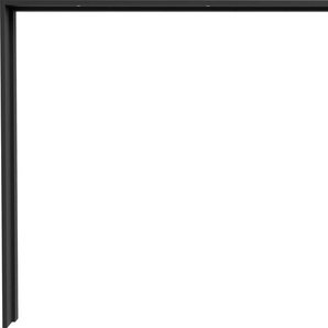 Passepartout FORTE Schränke Gr. B/H/T: 280,6 cm x 215,9 cm x 23,8 cm, schwarz Schrankaufsatz, Schrankeinsatz, Türen und Passepartout inklusive Beleuchtung