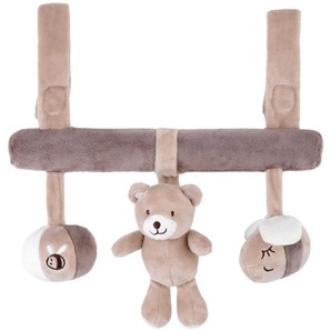 Patinio Babyschalenmobile Honey, Braun, Creme, Beige, Textil, 28 cm, unisex, EN 71, Geräuscheffekte, Klettbefestigung, Rassel, abnehmbaren