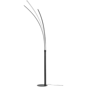 Paul Neuhaus Bogenleuchte 3-flammig schwarz - schwarz - Materialmix - 80 cm - 215 cm - cm 58,0 | Möbel Kraft