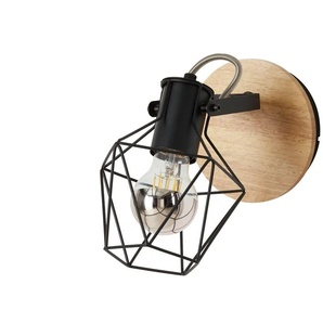 Paul Neuhaus Decken- und Wandstrahler  1-flammig  Rubber Wood   ¦ holzfarben ¦ Maße (cm): B: 28,5 H: 25 T: 21.0