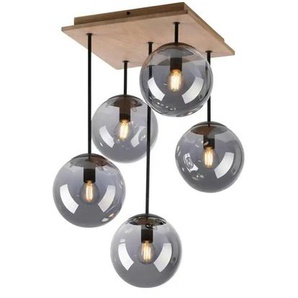 Paul Neuhaus Deckenleuchte - holzfarben - Materialmix - 37 cm - 59,5 cm - cm 37,0 | Möbel Kraft