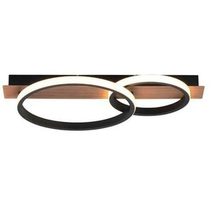 Paul Neuhaus Deckenleuchte - holzfarben - Materialmix - 53 cm - 8 cm - cm 30,0 | Möbel Kraft