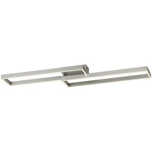 Paul Neuhaus LED-Deckenleuchte  2-flammig  Nickel-matt   ¦ silber ¦ Maße (cm): B: 111 H: 11 T: 25.0