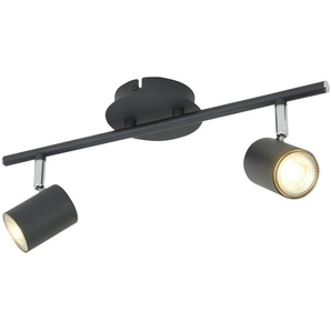 Paul Neuhaus Deckenstrahler 2-flammig schwarz - schwarz - Materialmix - 40,4 cm - 16 cm - cm 11,0 | Möbel Kraft