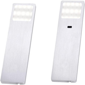Paul Neuhaus - helena LED-Unterbauleuchte 2er Set led led fest eingebaut 4 w Warmweiß Aluminium (gebü