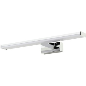 Paul Neuhaus LED-Bad-Wandleuchte  chrom ´klein´   ¦ silber ¦ Maße (cm): B: 40 H: 4,2 T: 12.1