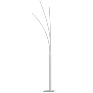 Paul Neuhaus LED-Bogenleuchte, 3-flammig, chrom - silber - Materialmix - 80 cm - 215 cm - 58 cm | Möbel Kraft
