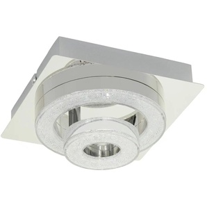Paul Neuhaus LED-Deckenleuchte  2-flammig  Kristall-optik   ¦ silber ¦ Maße (cm): B: 17 H: 13 T: 17.0