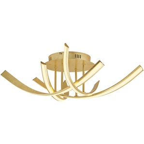 Paul Neuhaus LED-Deckenleuchte, 4-flammig, goldfarben - gold - Materialmix - 73 cm - 20 cm - 73 cm | Möbel Kraft
