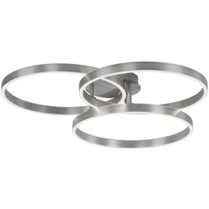 PAUL NEUHAUS LED-Deckenleuchte 6233-55 stahl, 48 W, 5000 lm, CCT