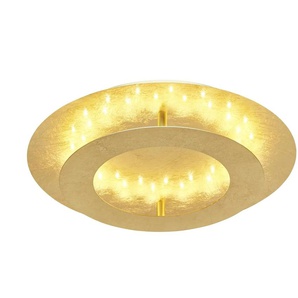 Paul Neuhaus LED-Deckenleuchte  blattgoldfarben   ¦ gold ¦ Maße (cm): H: 8  Ø: 40