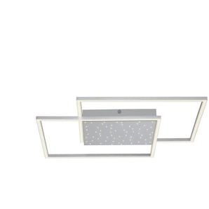 Paul Neuhaus LED-Deckenleuchte Nickel-matt mit Sternenhimmel - silber - Materialmix - 67 cm - 5 cm - cm 67,0 | Möbel Kraft