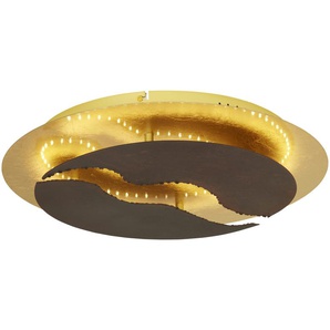 Paul Neuhaus LED-Deckenleuchte  rostfarben   ¦ braun ¦ Maße (cm): H: 8  Ø: 50