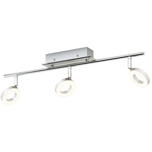 Paul Neuhaus LED Deckenstrahler dreh- und schwenkbar   ¦ silber ¦ Maße (cm): B: 67,5 H: 19 T: 18.0