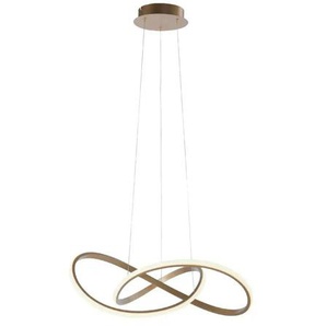 Paul Neuhaus LED-Pendelleuchte  messing-matt  geschwungen   ¦ gold ¦ Maße (cm): B: 57 H: 120 T: 57.0