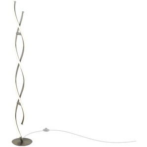 Paul Neuhaus LED-Stehleuchte, 2-flammig geschwungen - silber - Materialmix - 134 cm - [20.0] | Möbel Kraft