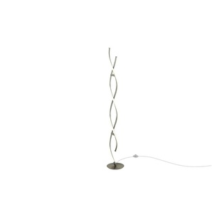 Paul Neuhaus LED-Stehleuchte 2-flammig geschwungen - silber - Materialmix - 134 cm - 20.0 | Möbel Kraft