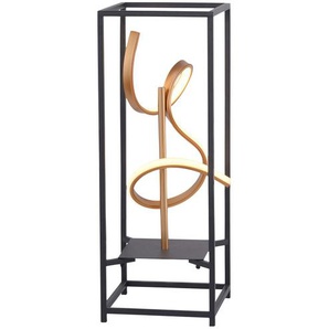 Paul Neuhaus LED-Tischeuchte, schwarz/goldfarben - schwarz - Materialmix - 20 cm - 53 cm - 20 cm | Möbel Kraft