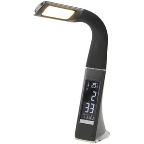 Paul Neuhaus LED-Tischleuchte, schwarz mit verschiedenen Anzeigen - schwarz - Materialmix - 28 cm - 50 cm - 6,5 cm | Möbel Kraft