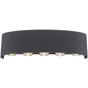 PAUL NEUHAUS LED-Wandleuchte 9489-13 anthrazit, 8 W, 1200 lm, 3000 K, IP54